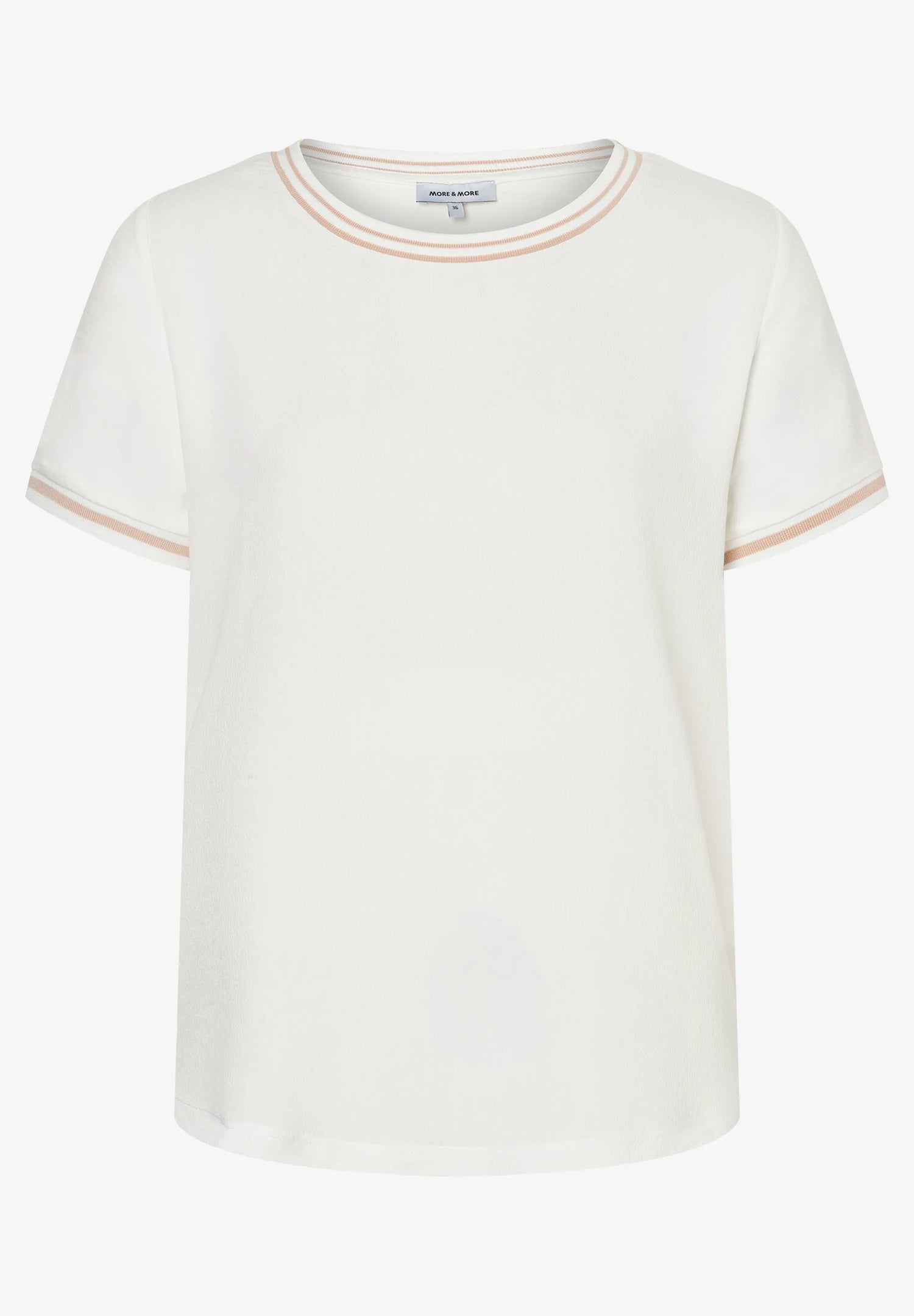 More &amp; More Off White Women Blouse Shirt with Contrasting Trim SKU: 61810518_0041 Image 03