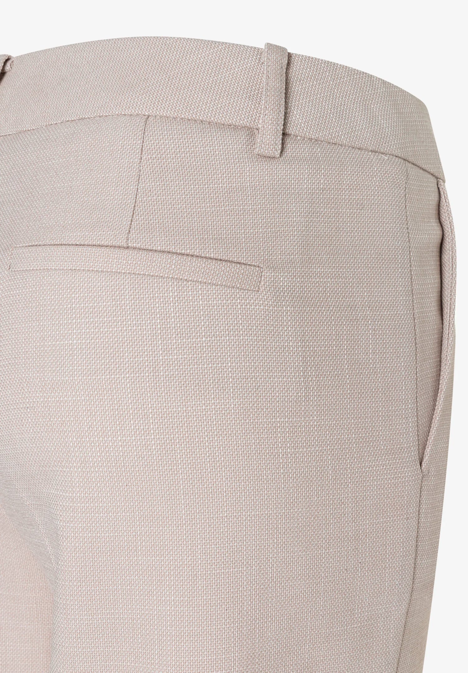 More &amp; More Powder Beige Melange Women Wide-Leg Suit Trousers with Texture SKU: 61814483_2214 Image 03