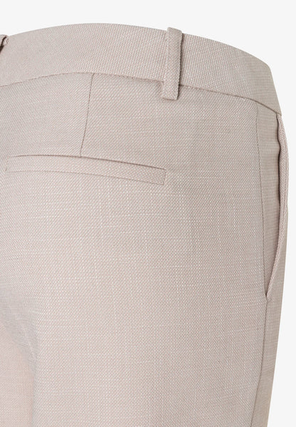 More &amp; More Powder Beige Melange Women Wide-Leg Suit Trousers with Texture SKU: 61814483_2214 Image 03