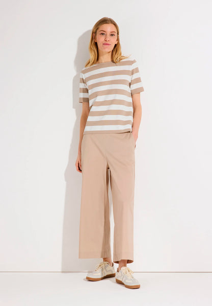 More &amp; More Powder Beige Women Cotton/Stretch Culottes SKU: 61824452_0214 Image 02