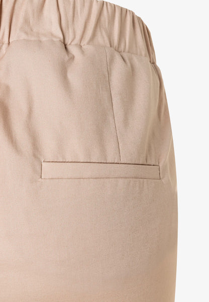 More &amp; More Powder Beige Women Cotton/Stretch Culottes SKU: 61824452_0214 Image 07