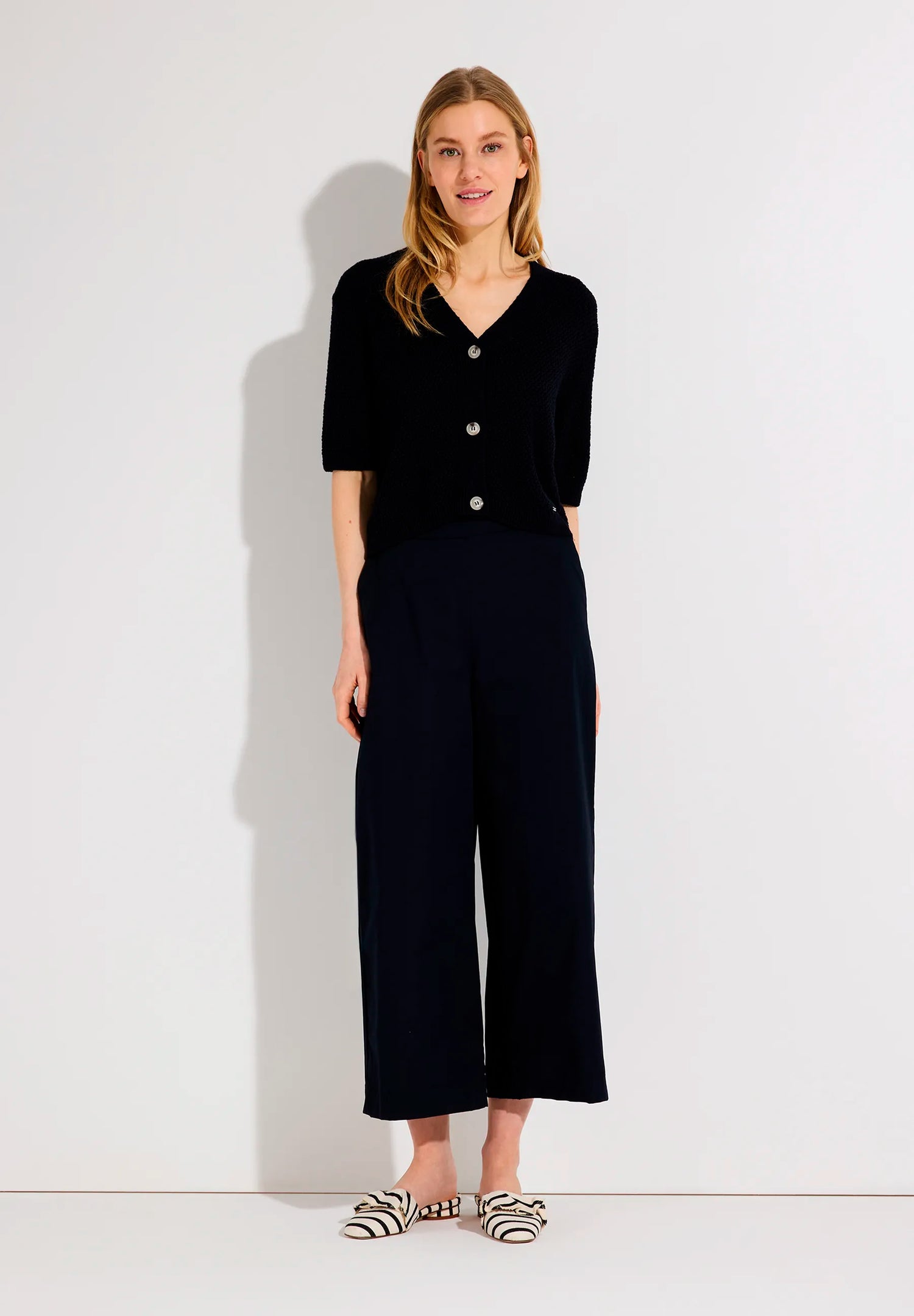 More &amp; More Marine Women Cotton/Stretch Culottes SKU: 61824452_0375 Image 02
