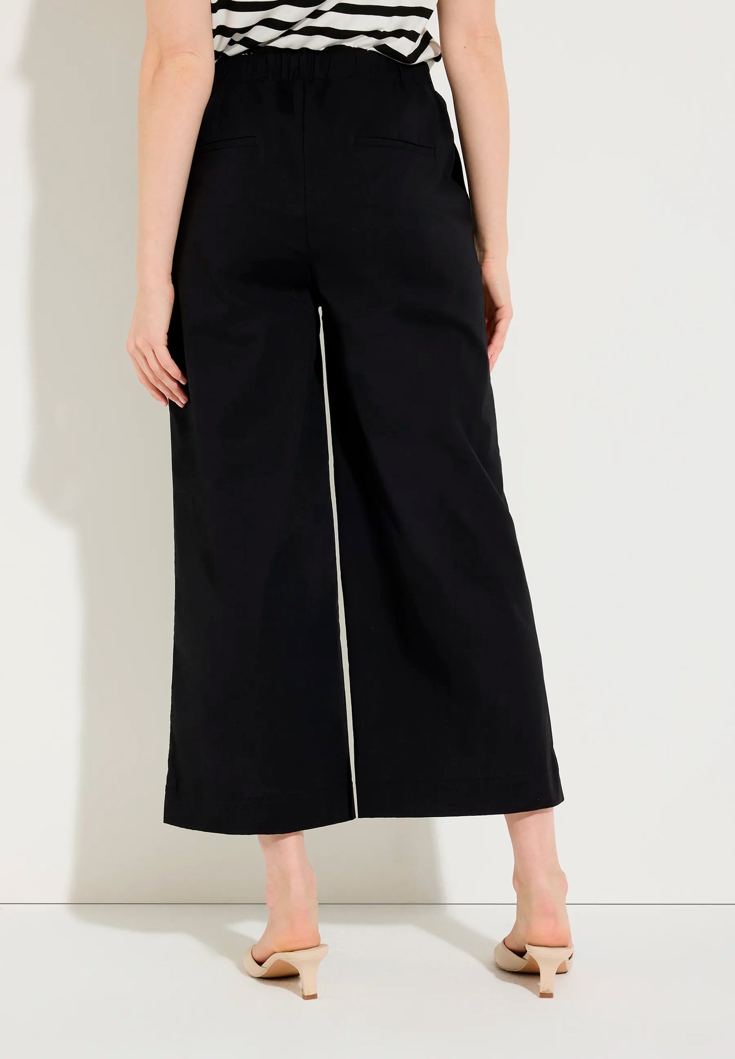 More &amp; More Black Women Cotton/Stretch Culottes SKU: 61824452_0790 Image 03