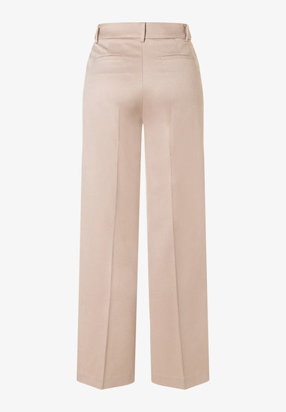 More &amp; More Powder Beige Women Wide-Legged Trousers with a Ribbed Texture SKU: 61824485_0214 Image 06