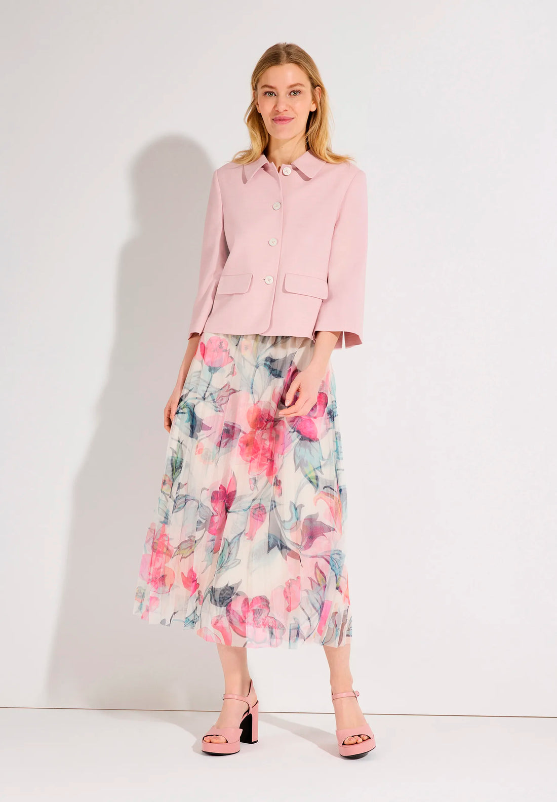 More &amp; More Sorbet Rose Women Short Blazer SKU: 61826051_0825 Image 02