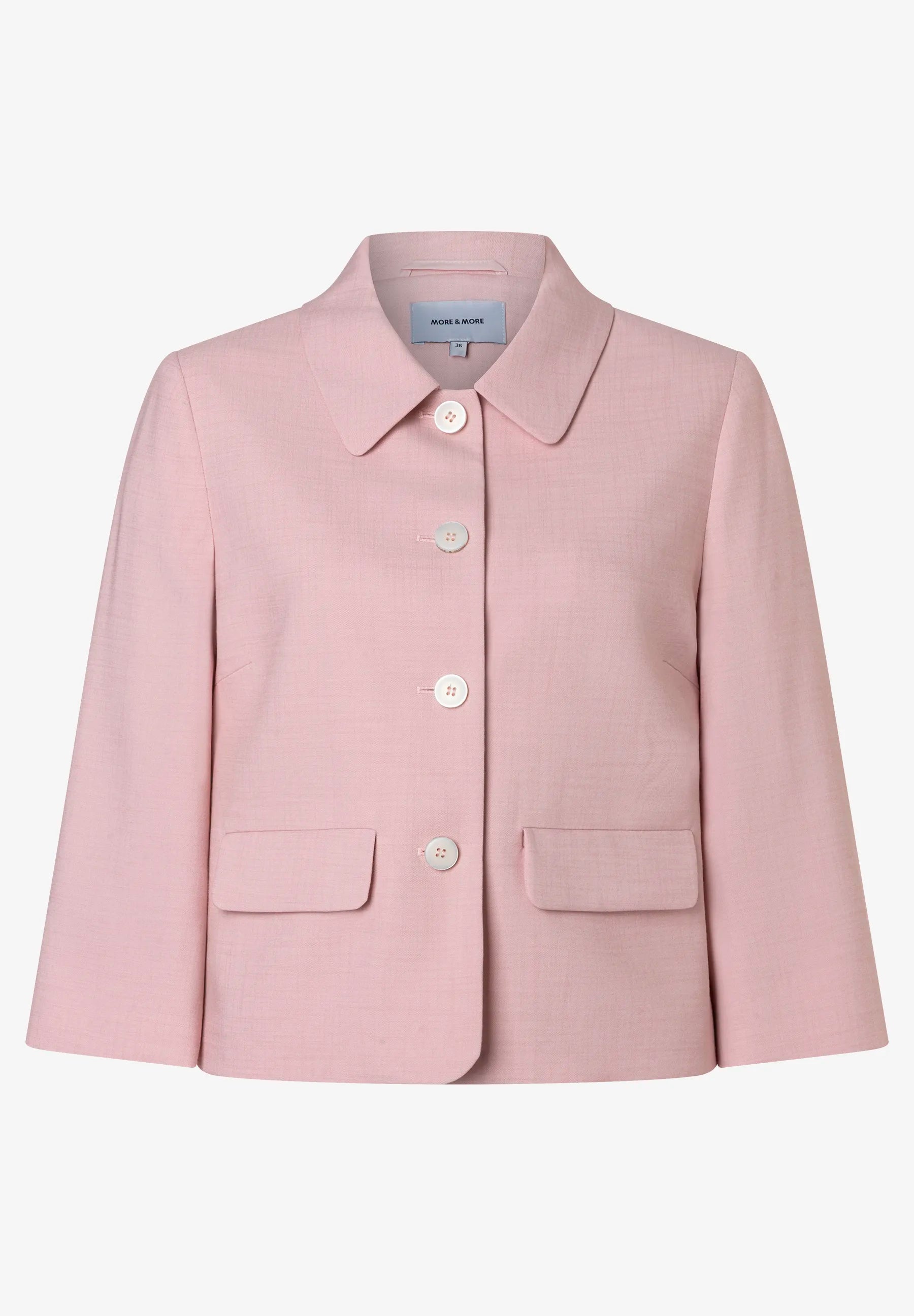 More &amp; More Sorbet Rose Women Short Blazer SKU: 61826051_0825 Image 04