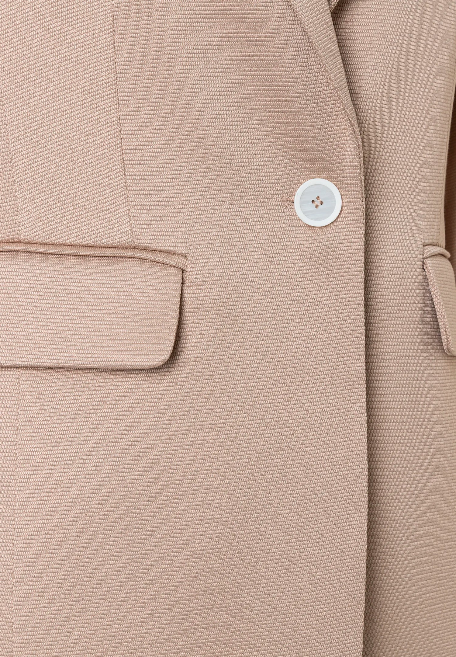 More &amp; More Powder Beige Women Blazer with Ribbed Texture SKU: 61826410_0214 Image 07