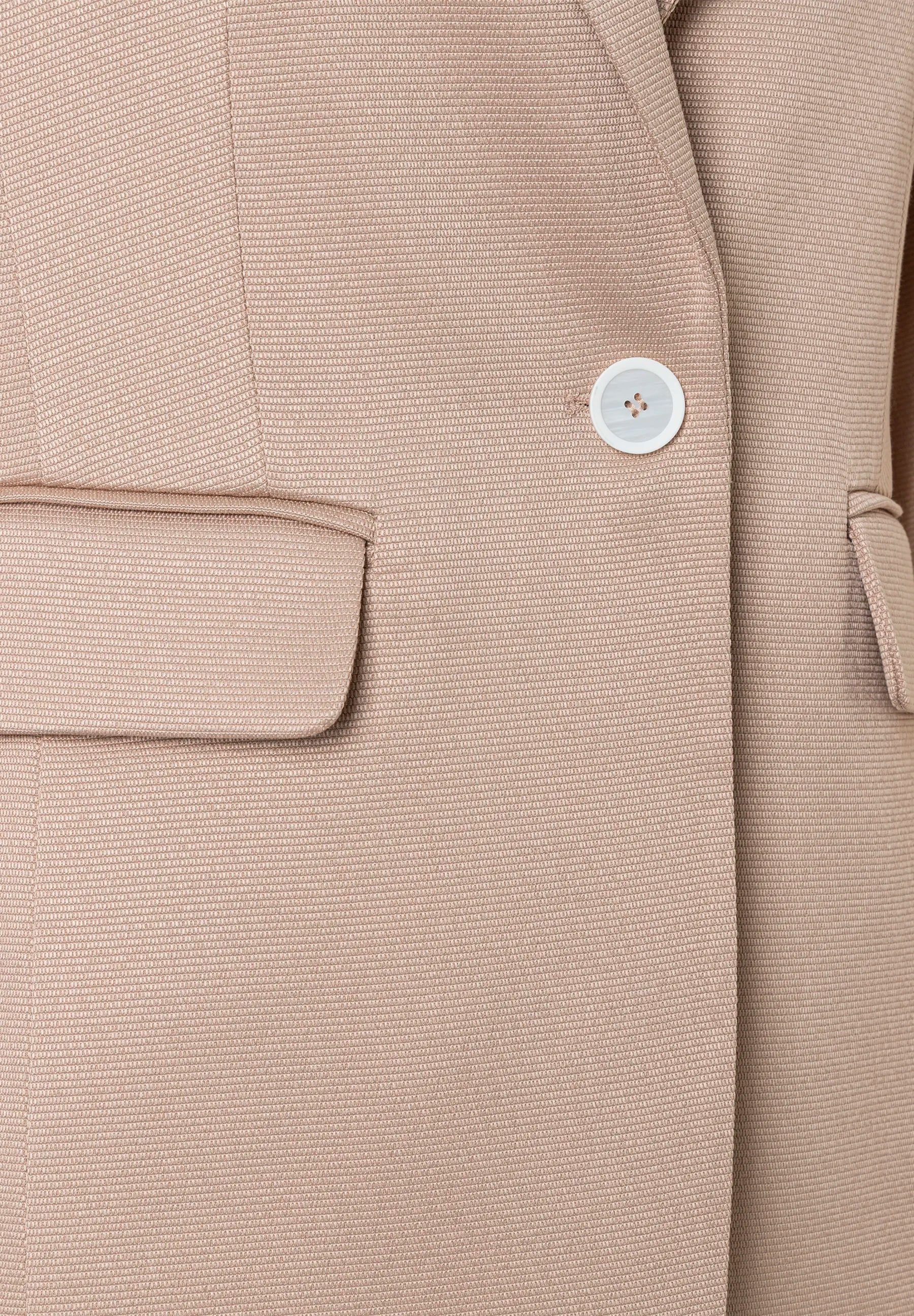 More &amp; More Powder Beige Women Blazer with Ribbed Texture SKU: 61826410_0214 Image 07