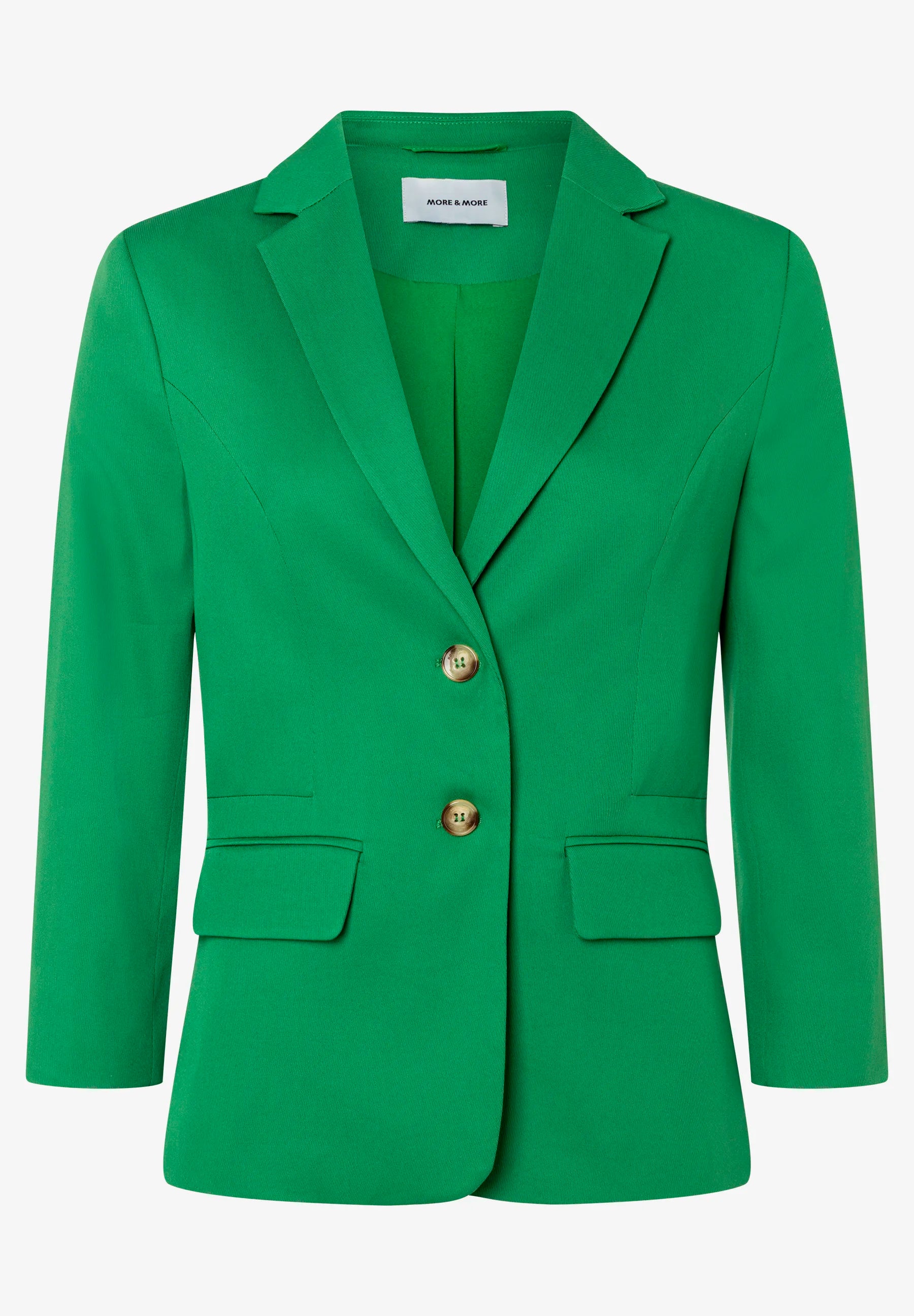 More &amp; More Garden Green Women Blazer with 3/4 Sleeves SKU: 61826595_0640 Image 05