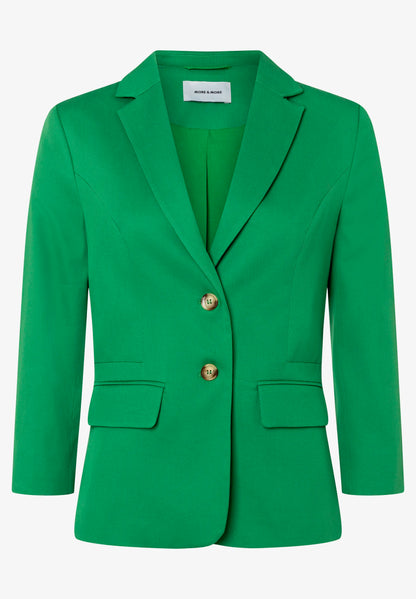 More &amp; More Garden Green Women Blazer with 3/4 Sleeves SKU: 61826595_0640 Image 05