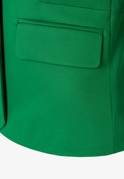 More &amp; More Garden Green Women Blazer with 3/4 Sleeves SKU: 61826595_0640 Image 07