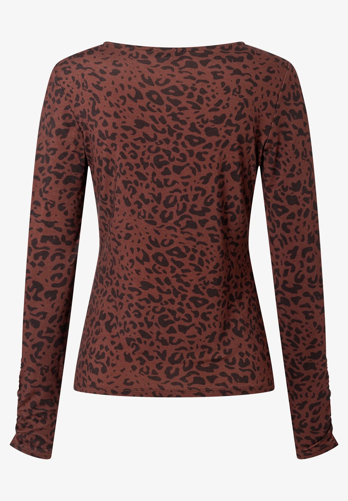 More &amp; More Two Tone Animal Print Women T-Shirt with Leopard Print SKU: 61910585_M2279 Image 03