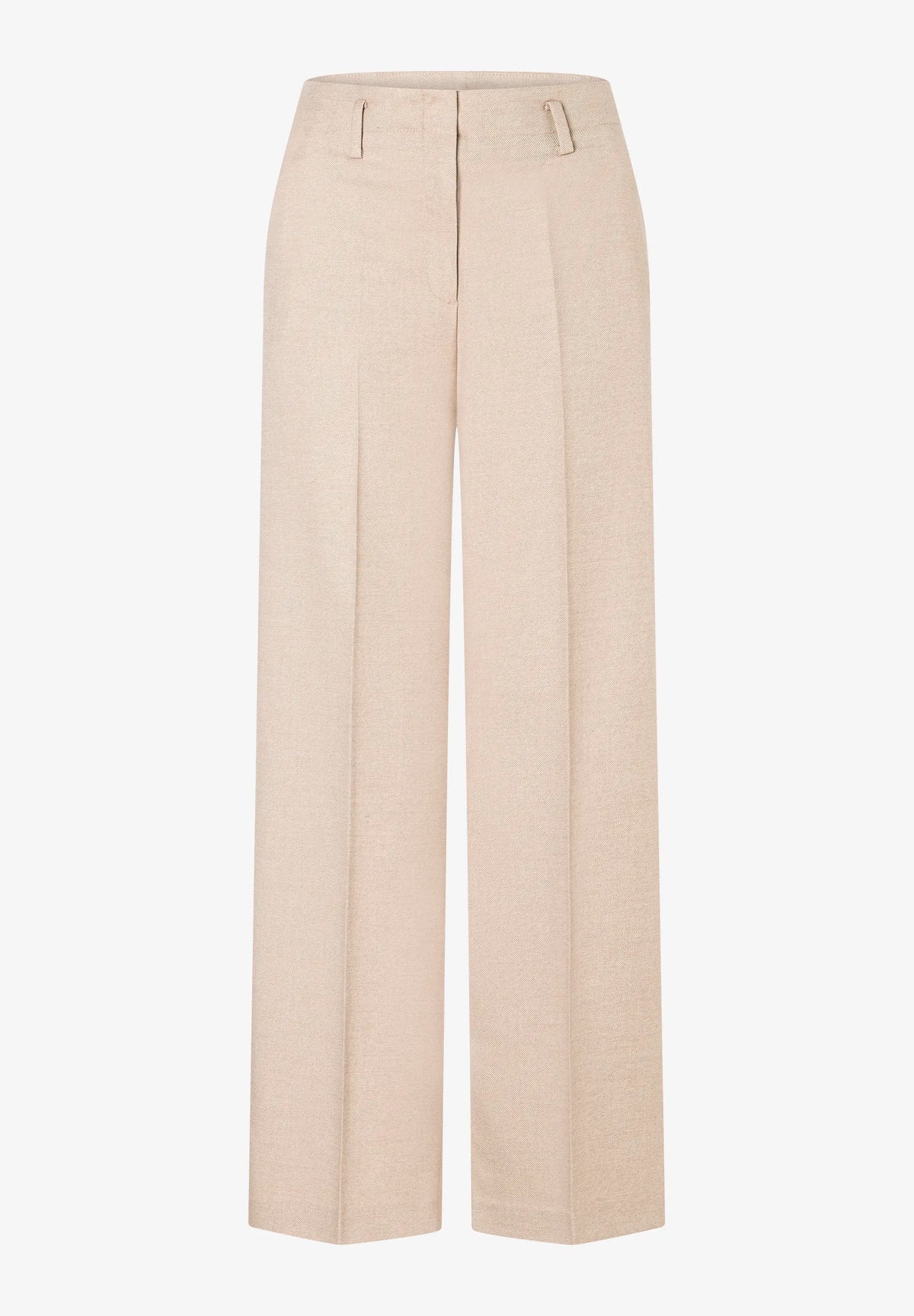 More &amp; More Pale Stone Melange Women Wide-Leg Business Trousers SKU: 61914490_M2064 Image 05