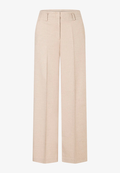 More &amp; More Pale Stone Melange Women Wide-Leg Business Trousers SKU: 61914490_M2064 Image 05