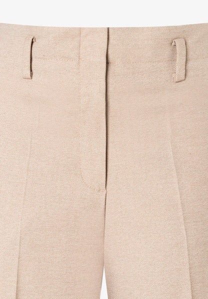 More &amp; More Pale Stone Melange Women Wide-Leg Business Trousers SKU: 61914490_M2064 Image 08
