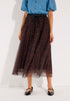 More & More Two Tone Animal Print Women Mesh Skirt with Leopard Print SKU: 61915573_M2279 Image 01