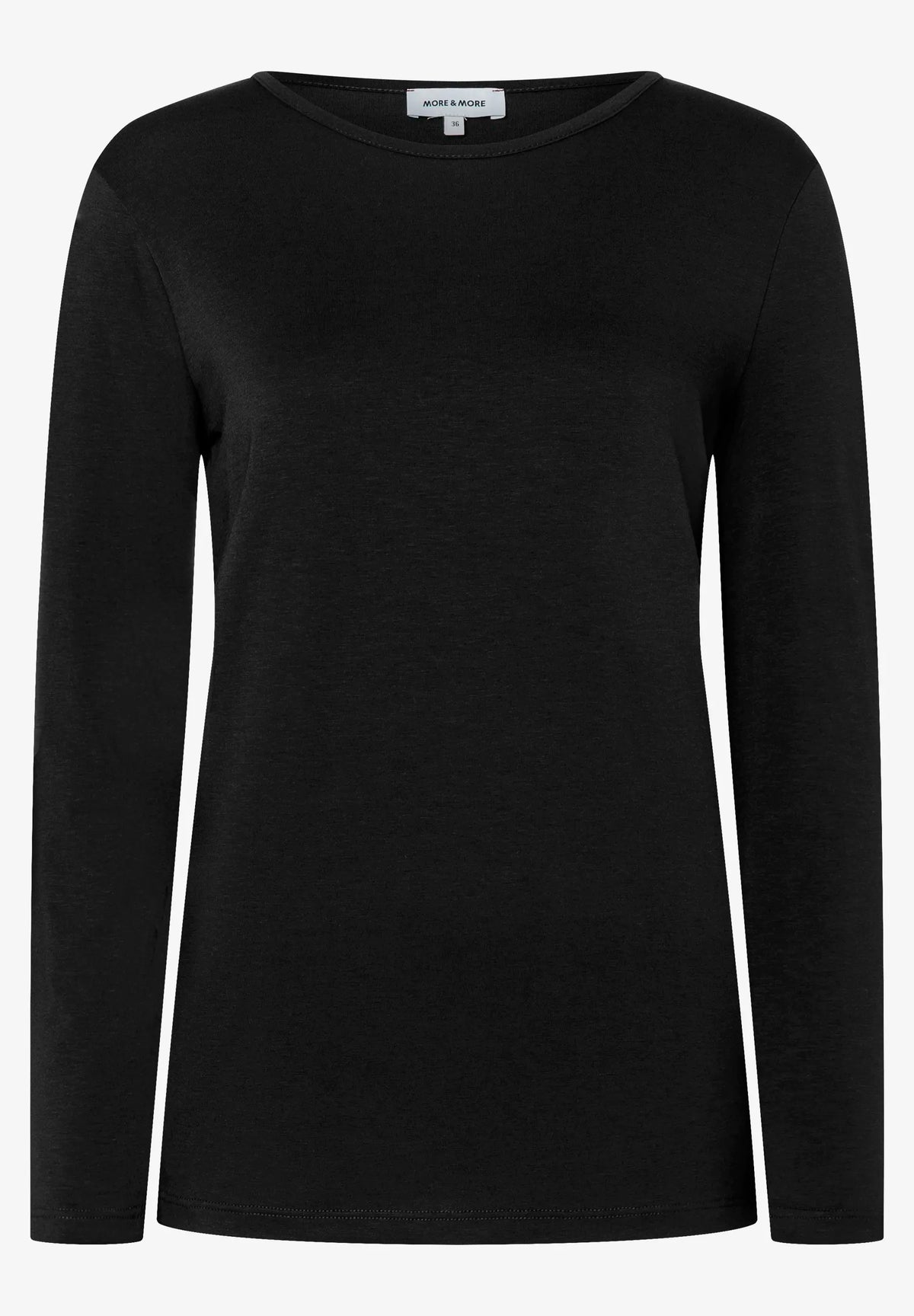 More &amp; More Black Women Long Sleeve T-Shirt SKU: 61920577_M0790 Image 02