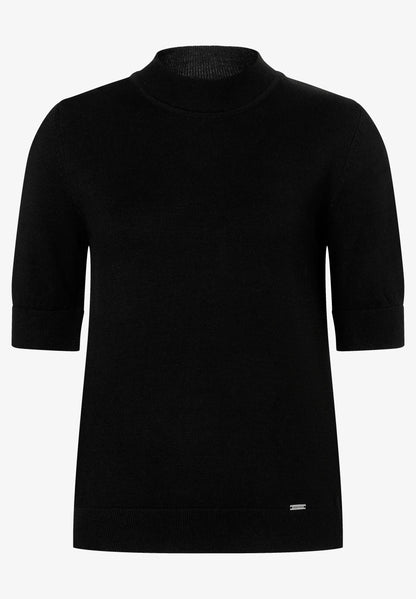 More &amp; More Black Women Turtleneck Sweater with Short Sleeves SKU: 61921452_M0790 Image 02