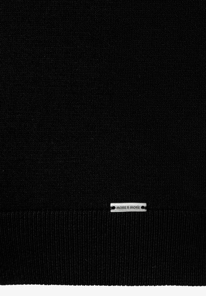 More &amp; More Black Women Turtleneck Sweater with Short Sleeves SKU: 61921452_M0790 Image 04