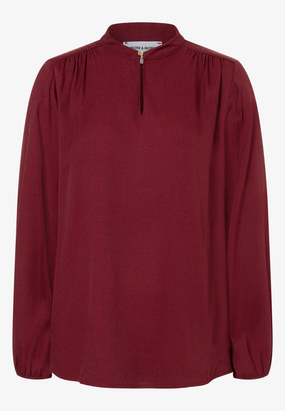 More &amp; More Pomegranate Red Women Viscose Blouse SKU: 61922503_M0561 Image 02