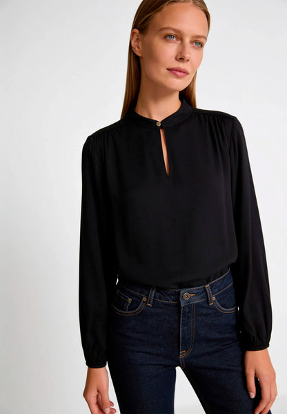 More &amp; More Black Women Viscose Blouse SKU: 61922503_M0790 Image 01