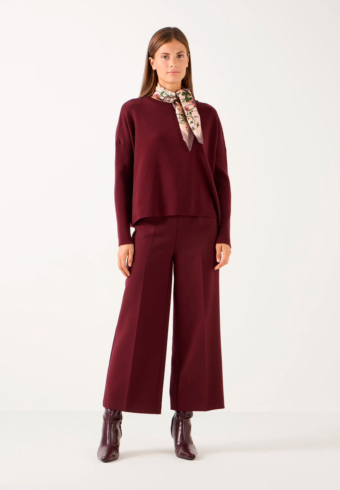 More &amp; More Pomegranate Red Women Culotte SKU: 61924434_M0561 Image 02