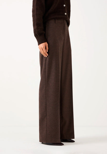 More &amp; More Two Tone Animal Print Women Wide-Leg Business Trousers SKU: 61924490_M2279 Image 03