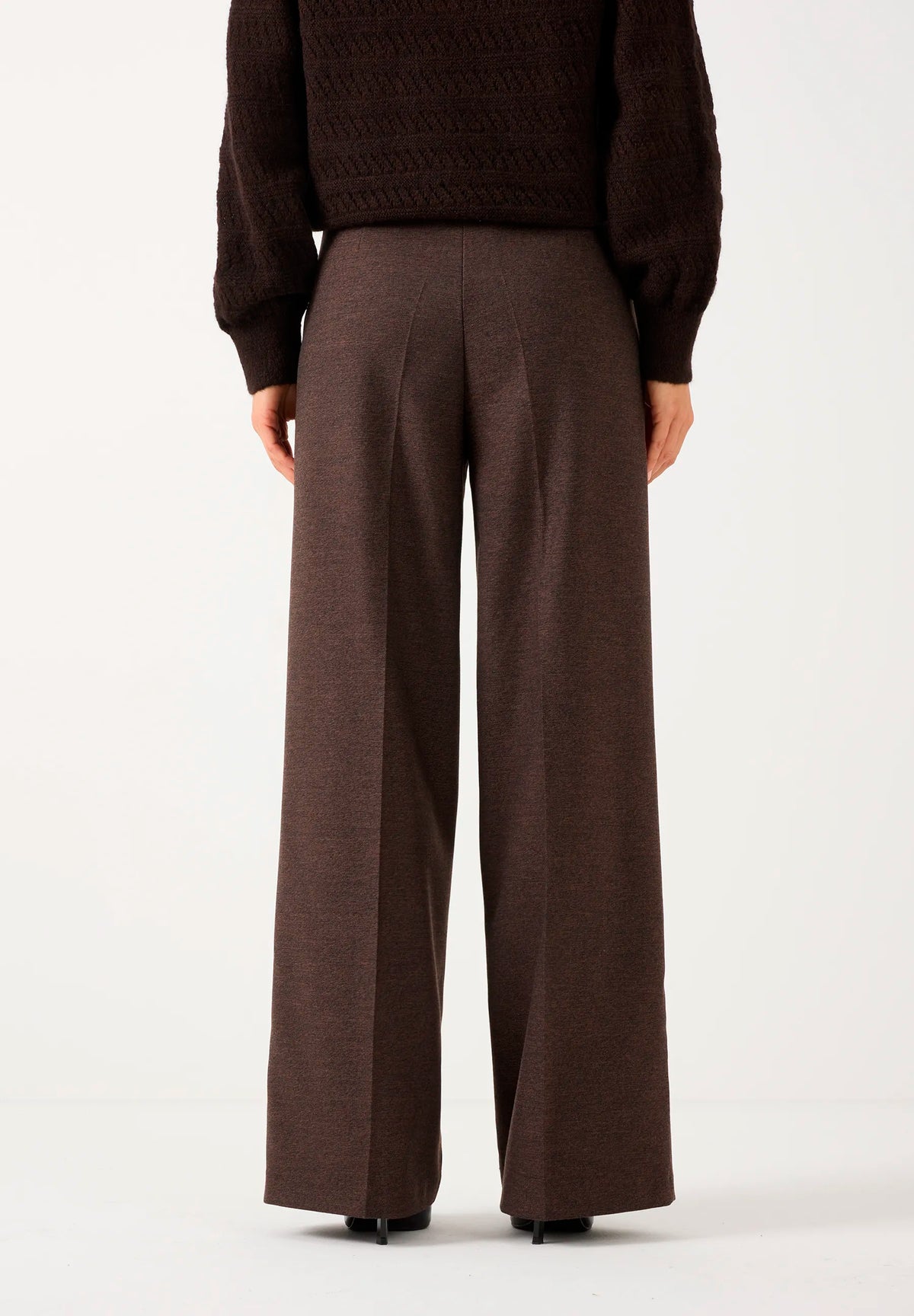 More &amp; More Two Tone Animal Print Women Wide-Leg Business Trousers SKU: 61924490_M2279 Image 04