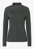 More & More Knitted Jacquard Pattern Women Roll-Neck Top with Graphic Print SKU: 61930503_M4683 Image 01