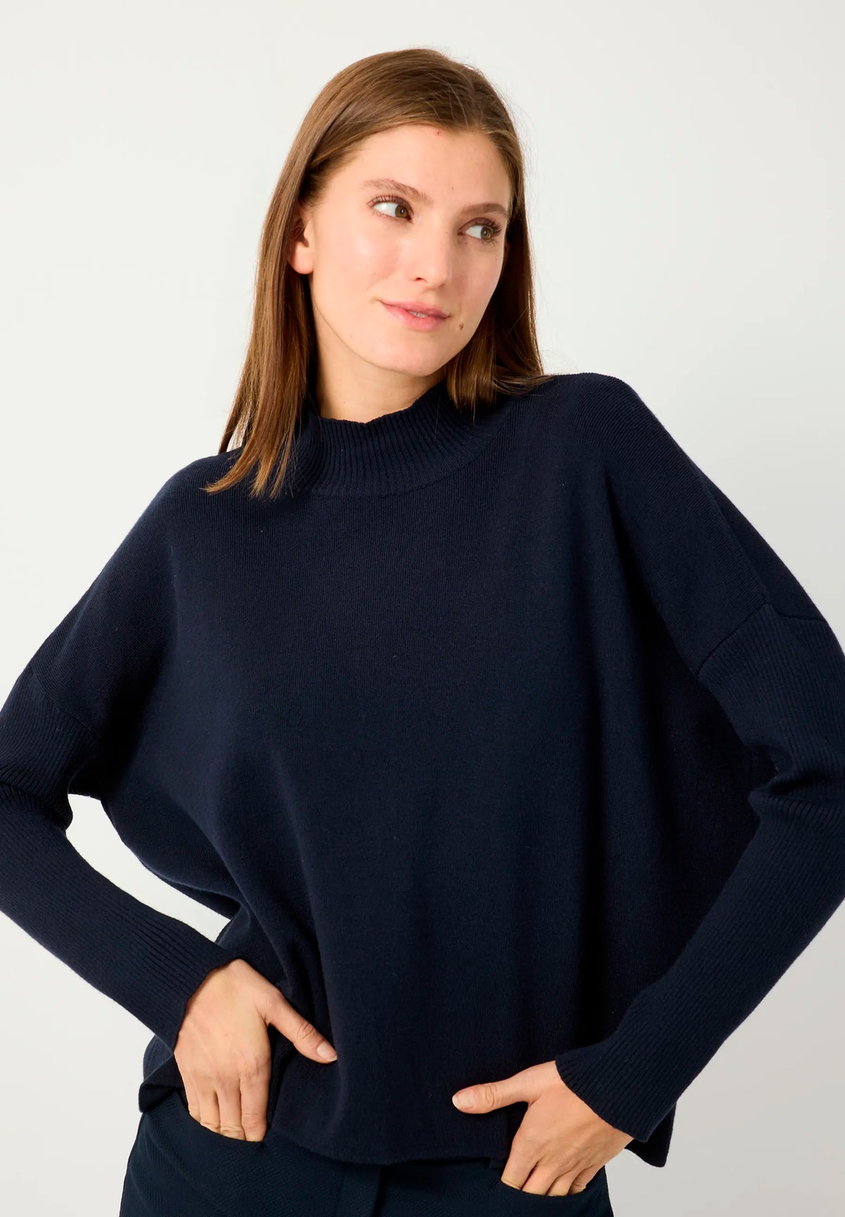 More &amp; More Marine Women Turtleneck Jumper SKU: 61931490_M0375 Image 03