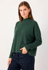 More & More Dark Bottle Green Women Turtleneck Jumper SKU: 61931490_M0683 Image 01