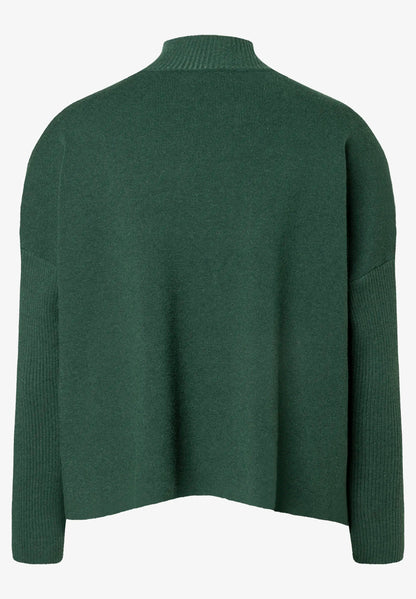 More &amp; More Dark Bottle Green Women Turtleneck Jumper SKU: 61931490_M0683 Image 03