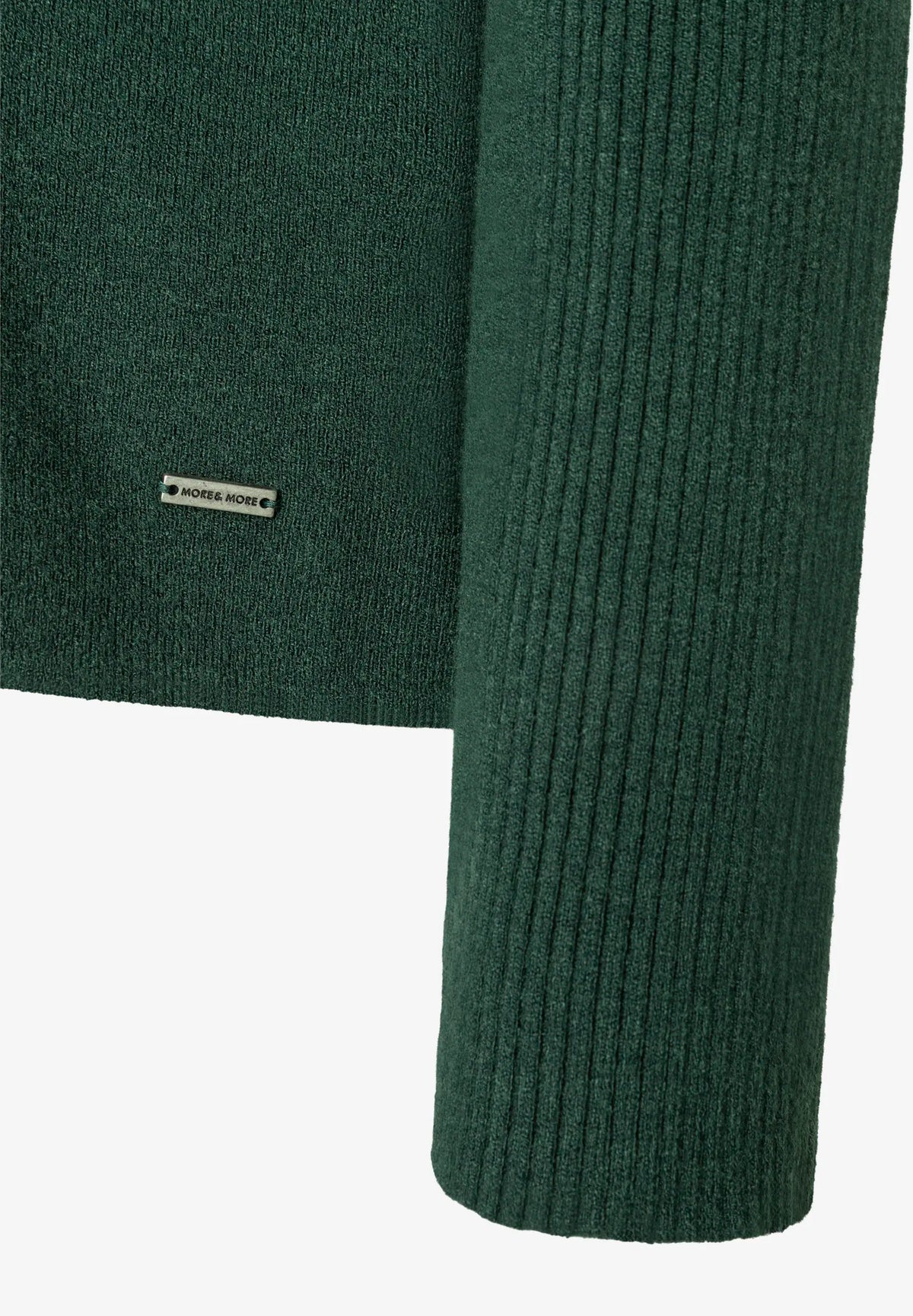 More &amp; More Dark Bottle Green Women Turtleneck Jumper SKU: 61931490_M0683 Image 04