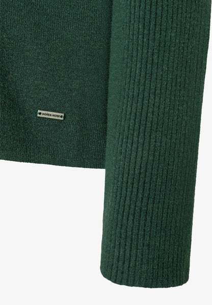 More &amp; More Dark Bottle Green Women Turtleneck Jumper SKU: 61931490_M0683 Image 04