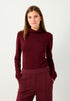 More & More Pomegranate Red Women Fine-Knit Roll-Neck Jumper SKU: 61931537_M0561 Image 01