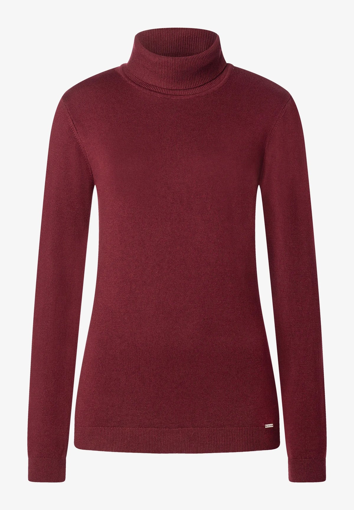 More &amp; More Pomegranate Red Women Fine-Knit Roll-Neck Jumper SKU: 61931537_M0561 Image 04