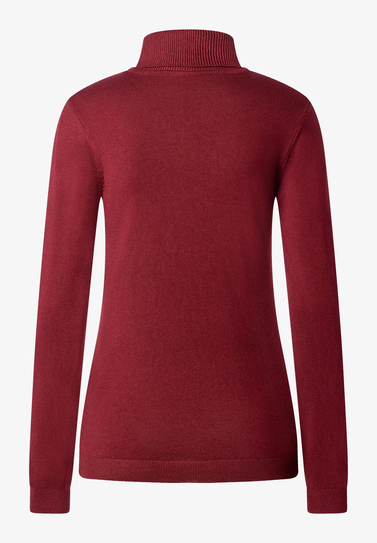 More &amp; More Pomegranate Red Women Fine-Knit Roll-Neck Jumper SKU: 61931537_M0561 Image 05