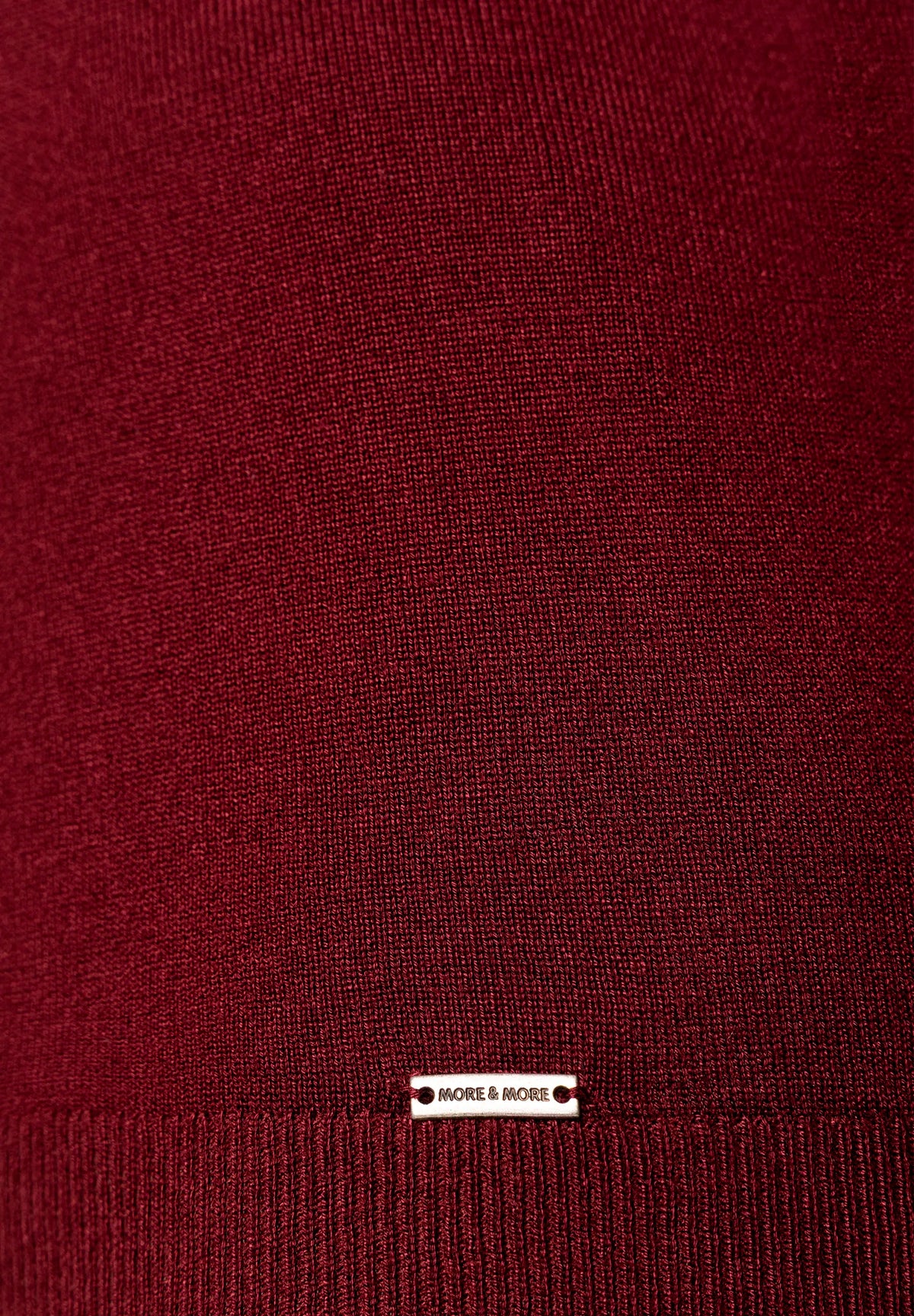 More &amp; More Pomegranate Red Women Fine-Knit Roll-Neck Jumper SKU: 61931537_M0561 Image 06