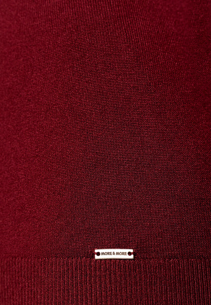 More &amp; More Pomegranate Red Women Fine-Knit Roll-Neck Jumper SKU: 61931537_M0561 Image 06
