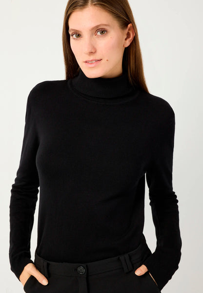 More &amp; More Black Women Fine-Knit Roll-Neck Jumper SKU: 61931537_M0790 Image 01