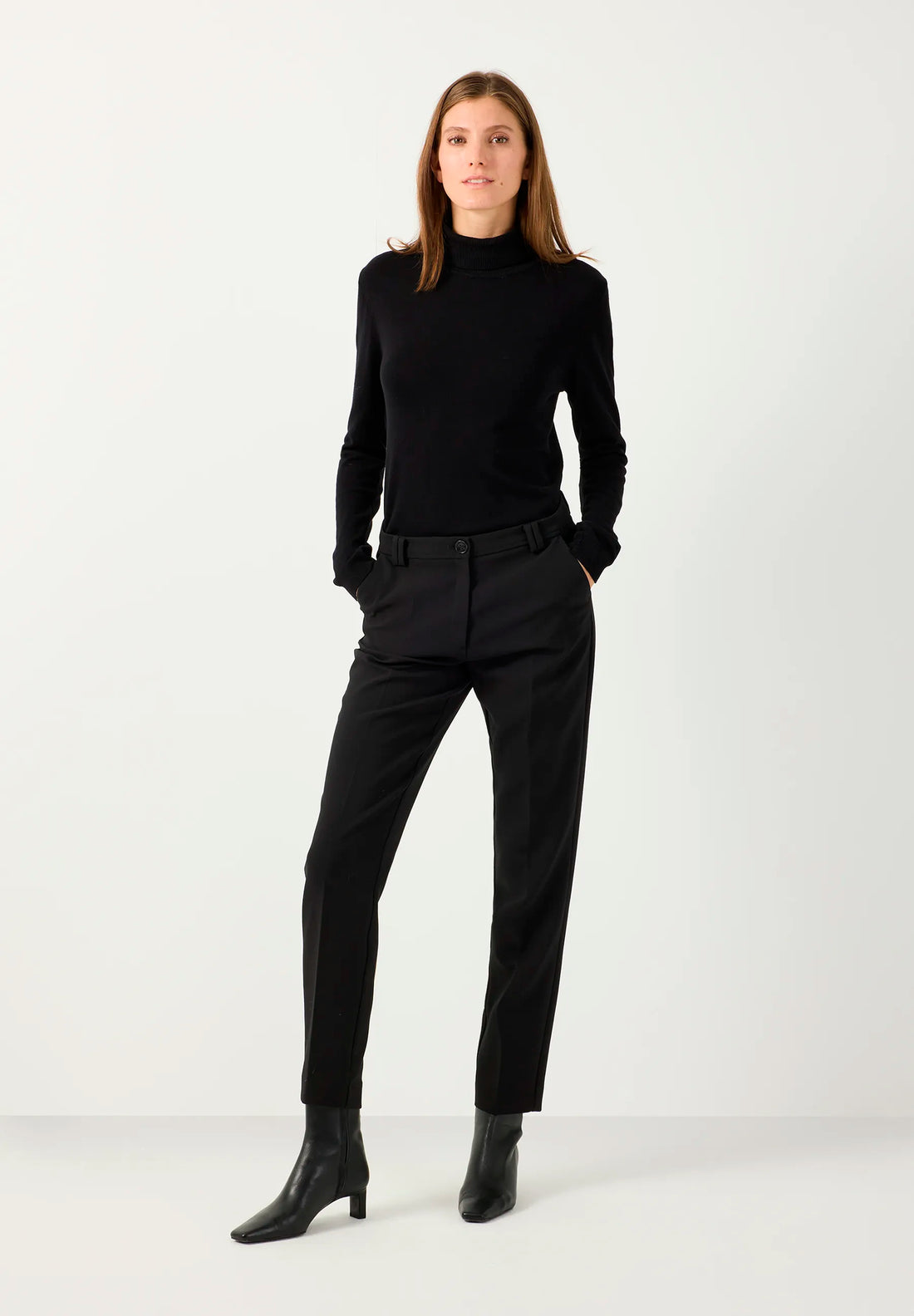More &amp; More Black Women Fine-Knit Roll-Neck Jumper SKU: 61931537_M0790 Image 02