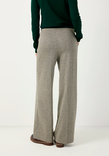 More &amp; More Glencheck Women Mini-Check Jersey Trousers SKU: 61934491_M4064 Image 03