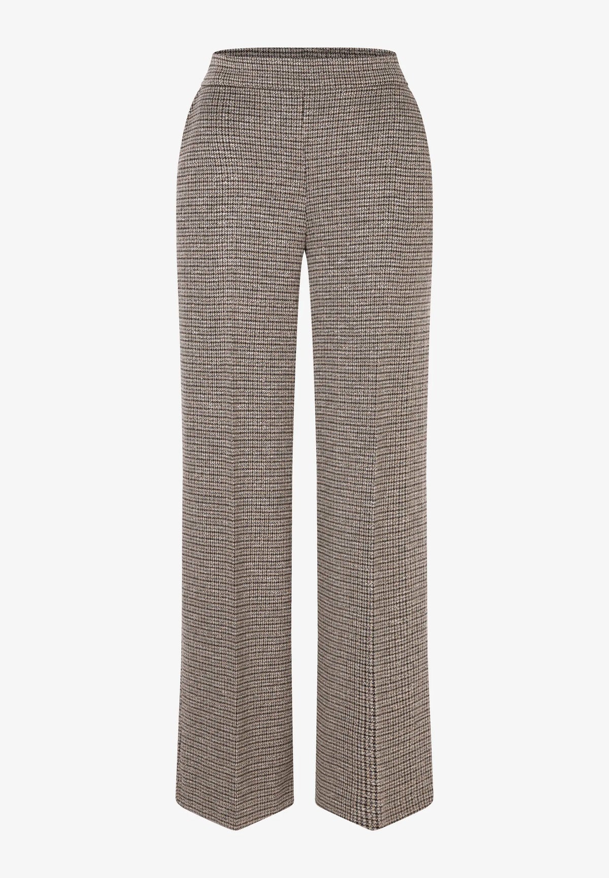 More &amp; More Glencheck Women Mini-Check Jersey Trousers SKU: 61934491_M4064 Image 04