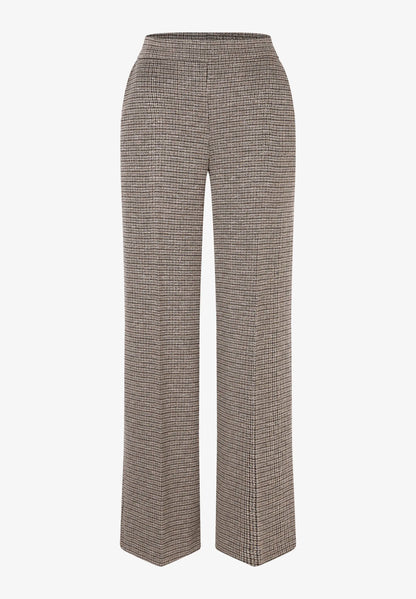 More &amp; More Glencheck Women Mini-Check Jersey Trousers SKU: 61934491_M4064 Image 04
