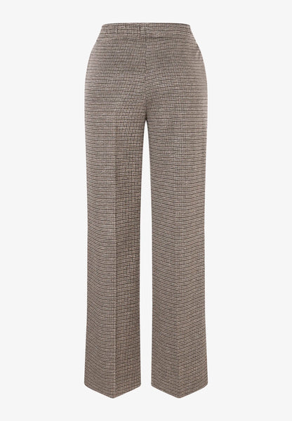 More &amp; More Glencheck Women Mini-Check Jersey Trousers SKU: 61934491_M4064 Image 05