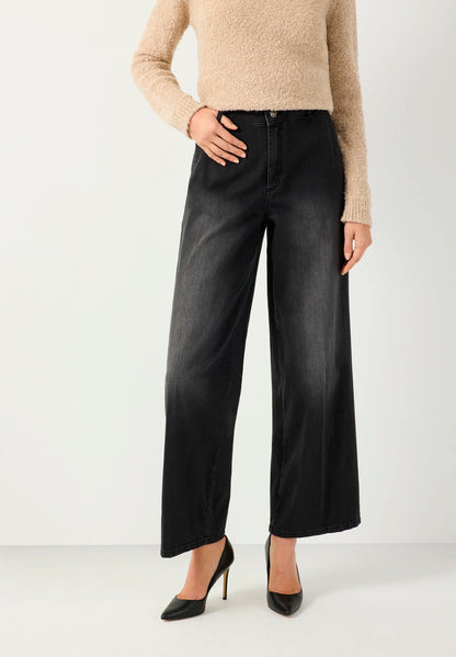 More &amp; More Dark Grey Denim Women Wide-Leg Jeans SKU: 61934493_M0968 Image 01