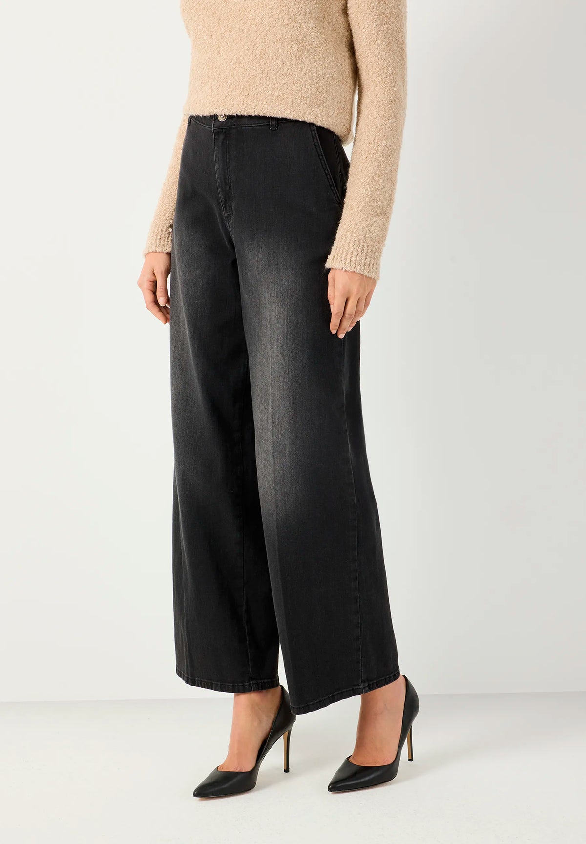 More &amp; More Dark Grey Denim Women Wide-Leg Jeans SKU: 61934493_M0968 Image 03