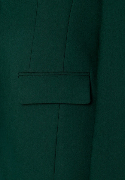More &amp; More Dark Bottle Green Women One-Button Blazer SKU: 61936416_M0683 Image 07
