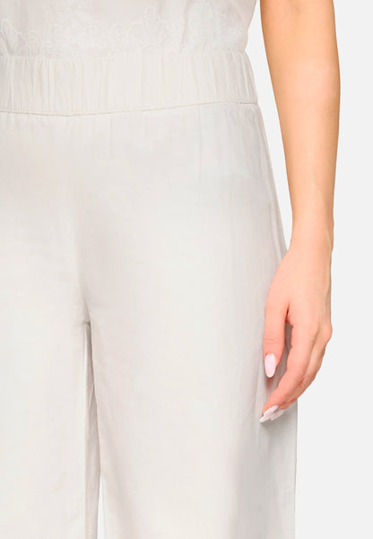 Betty Barclay Offwhite Women Culottes with Elastic Waistband SKU: 6200-1934_1014 Image 06