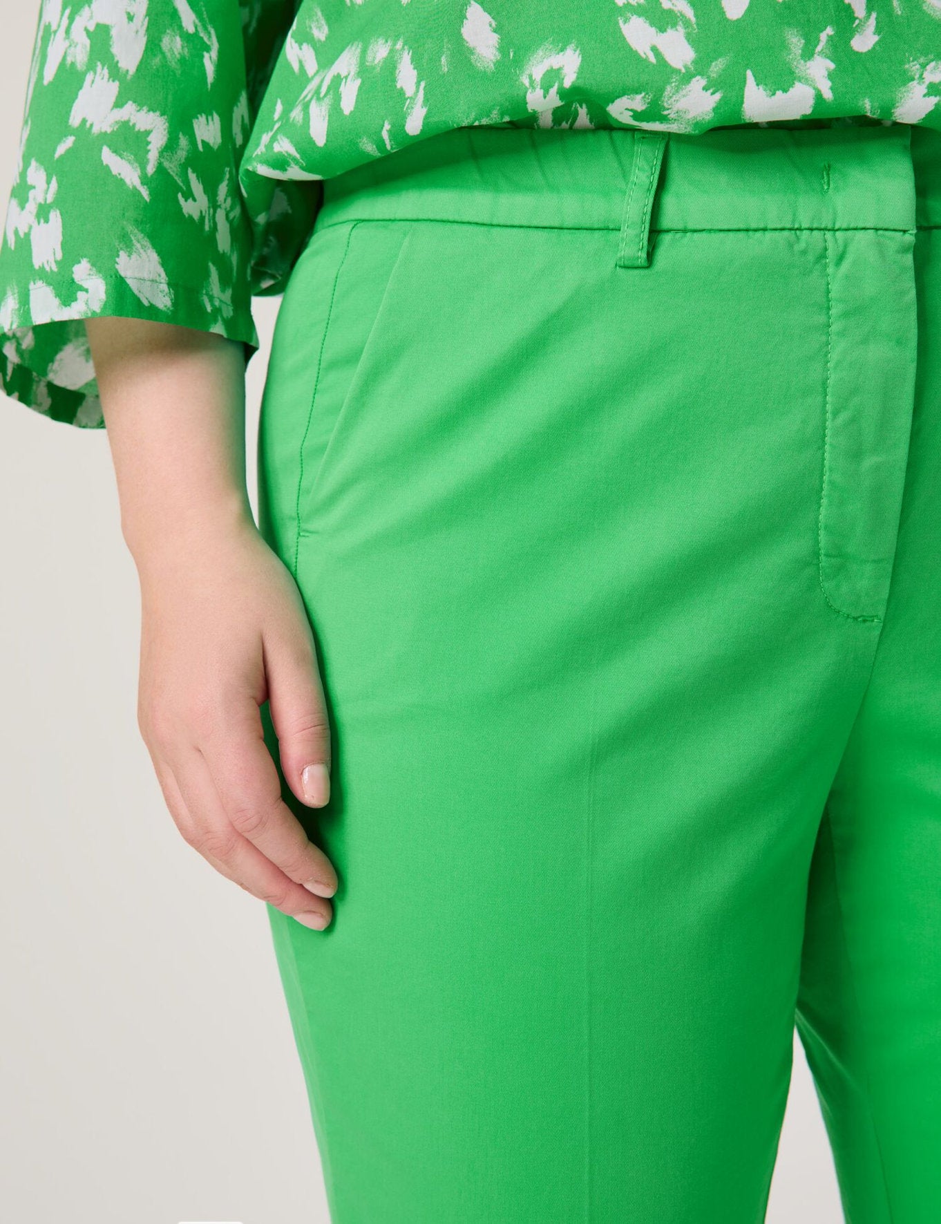 Samoon_Greta 7/8-Length Stretch Cotton Trousers_620612-21134_5750_07